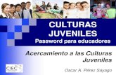 CULTURAS JUVENILES - ciec.edu.co€¦ · comprender la cultura en la cual viven y se encuentran inmersos. ACERCAMIENTO A LAS CULTURAS JUVENILES Choque de culturas (cultura escolar,