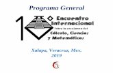 Programa General - uv.mx · Lugar donde se desarrollan los Eventos Lugares donde se Desarrolla Facultad de Matemáticas, UV Facultad de Matemáticas, UV (Salones) Auditorio de la