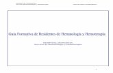 GUÍA DE FORMACIÓN DE RESIDENTES DE HEMATOLOGÍA Y … · HOSPITAL DONOSTIA Servicio de Hematología y Hemoterapia Guía formativa de Residentes 7 Por último, es también muy relevante