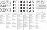 Madrid — 28012 @salaequismadrid PELICULASsalaequis.es/wp-content/uploads/2018/04/PROGRAMA-MANO-ABRIL-2018.pdf · tus probetas y tubos de ensayo, y, por supuesto, súmale el ingrediente