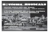 FESTES POPULARS DEL BARRI - Unio Musical l'Horta · 12.2015. butlletÍ de la uniÓ musical l’horta de sant marcel·lÍ. festes populars del barri: cercavila, germanor i mÚsica,