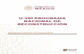 U-281 PROGRAMA NACIONAL DE RECONSTRUCCIÓN · arqueológicos, históricos y artísticos, como templos, capillas, casas de cultura, museos, centros culturales, vivienda histórica,