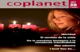 Navidad El sentido de la crisis conciencia trascendente ...coplanet.net/revistas/Coplanet38.pdf · ¿Cómo lo hacemos? Nuestras propuestas son el vegetarianismo, el yoga, las artes
