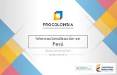 Internacionalización en Perú - colombiainvierte.com.co · Provincia de Lima La Libertad Cusco Prov. Const. Callao Lambayeque Ica Cajamarca Tacna Lima Provincias Huánuco Ayacucho
