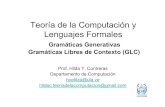 Teoría de la Computación y Lenguajes Formaleswebdelprofesor.ula.ve/ingenieria/hyelitza/contenido/tema4-GG/document... · Teoría de la Computación y Lenguajes Formales Gramáticas