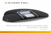 Manual de instrucciones del Konftel 300W · DECT: telefonía inalámbrica digital mejorada. Para garantizar la seguridad de las comunica-ciones, DECT incluye protocolos de cifrado.