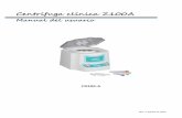 Centrífuga clínica Z100A - Labnet International, Inc ... · Asegúrese de que el temporizador está en la posición OFF (desactivado). Antes de poner en funcionamiento la centrífuga,