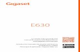 Gigaset E630 · Gigaset E630 / LUG_NF ES-PT es / A31008-M2503-D201-1-5719 / Cover_front_c.fm / 7/9/18 E630 La versión más actual de este manual de usuario está disponible en