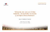 “Minería de oro en Chile: historia desarrollo reciente ... · P d ói d dé d d l 07 ‘ ´80 • A fines de la década de los ’70 y comienzos de la década de los ´80, partió