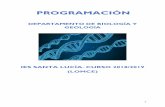 DEPARTAMENTO DE BIOLOGÍA Y GEOLOGÍAiessantalucia.com/descargas/biologia_y_geologia_programacion_2018_2019.pdf · 3 1. PROFESORADO DEL DEPARTAMENTO Y MATERIAS QUE IMPARTE NOMBRE