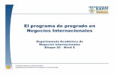 El programa de pregrado en Negocios Internacionales · Instituto Cultural Alexander von Humboldt y Universidad Eafit Medellín Francés Alianza Francesa y Universidad Eafit Medellín