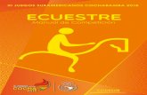 XI JUEGOS SURAMERICANOS COCHABAMBA 2018 ECUESTRE - …fude.org.uy/wordpress/wp-content/uploads/2017/11/Ecuestres.pdf · manual de competición de los mencionados Juegos. El presente