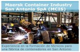 Maersk Container Industry San Antonio SpA (MCIS) · Reefer container 40,000 Plan de producción 2014 3,900 2015 15,000 2016 33,720 2017 40,000 . Insert department name via San Antonio
