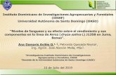 Instituto Dominicano de Investigaciones Agropecuarias y ... · Universidad Autónoma de Santo Domingo (UASD) “Niveles de fangueos y su efecto sobre el rendimiento y sus componentes