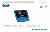 Manual del usuario - download.p4c.philips.com · Philips se reserva el derecho a cambiar el color o el diseño sin previo aviso. Software para PC del reproductor VIBE funciona con