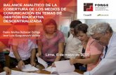 Presentación de PowerPoint - Red Peruana de Gestores de ...€¦ · comunicación es desde la necesidad de su apoyo (cooperación), sinergias (APP, OxI), complementareidad para cubrir
