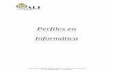 Perfiles en Informática · En este documento se definen los Perfiles Profesionales: Competencias y conocimientos necesarios y niveles requeridos. Todos los perfiles están basados