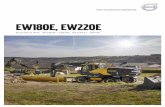 Volvo Brochure Wheeled Excavator EW180E EW220E Spanish file2 Trabaje con precisión Eficientes y versátiles, las máquinas EW180E y EW220E ofrecen una productividad continua y toda