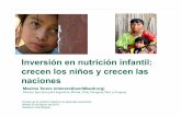 Inversión en nutrición infantil: crecen los niños y crecen ...n en... · crecen los niños y crecen las naciones El peso de la nutrición infantil en el desarrollo económico Martes