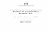 Implementación de un Modelo de Auditoria de Proyectos Para ...bdigital.unal.edu.co/50720/1/Auditoriadeproyectos_GermanGomez.pdf · Implementación de un Modelo de Auditoria de Proyectos