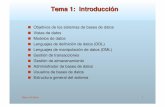 Objetivos de los sistemas de bases de datos Vistas de ...gssi.det.uvigo.es/users/mramos/public_html/bd/2010-11/cap1.pdf · Un SGBD contiene información sobre una realidad concreta"
