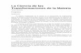 La Ciencia de la Transformación de la Materiaensy.org/licenciaturas/quimica/planEstudios/3ciencia_transformaciones... · acerca de sucesos y fenómenos que ocurren en la naturaleza