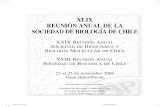 XLIX REUNIÓN ANUAL DE LA SOCIEDAD DE BIOLOGÍA DE CHILE · XLIX REUNIÓN ANUAL DE LA SOCIEDAD DE BIOLOGÍA DE CHILE R-7 CONFERENCIA SOCIEDAD DE BOTÁNICA DE CHILE EFECTOS DE UNA