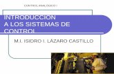 INTRODUCCIÓN A LOS SISTEMAS DE CONTROLisidrolazaro.com/wp-content/uploads/2019/02/CAPITULO-1-CONTROL-ANA... · Control óptimo, tanto de sistemas determinísticos como estocásticos