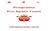 Programa Pro Spain Team© Profesionales/2018/2018... · NSW Womens Open (4 mar): puesto 16 (281) Camilla Hedberg Tarjeta del Circuito Europeo Femenino condicional Palmarés profesional