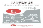 Memo ECONOMISTAS 2014 · Memo ECONOMISTAS 2014 20/3/15 10:46 P˜gina 3 [3] ... como decano, presentar la Memoria de Actividades 2014 del Colegio Oficial de Economistas de la Región