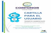 CARTILLA PARA EL USUARIO - corponor.gov.cocorponor.gov.co/corponor/sigescor2010/TRAMITESYSERVICIOS/CARTILLA_TRA... · gases, con fundamento en las Normas Técnicas Colombianas. Término