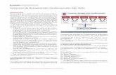 Consenso de Recuperación Cardiovascular SAC 2012 · – Realizar ECG de 12 derivaciones, V3R, V4R y derivaciones dorsales al ingreso en cuidados intensivos y frente a la aparición