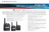 NX-3220 / 3320 Radio digital con capacidad multiprotocolo±ol.pdf · Antena VHF helicoidal Dimensiones del radio con batería KRA-22 Antena VHF recortada KRA-27M Antena UHF helicoidal
