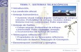 TEMA 7.- SISTEMAS TELESCÓPICOS - Universitat de València · OPTICA INSTRUMENTAL DIPL. EN ÓPTICA Y OPTOMETRÍA. 2/ 62. SISTEMAS TELESCÓPICOS. 7.1.- Introducción. Telescopios ...