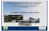 Equipo Encargado de la Dirección de la Política Hídrica ...cnpml-honduras.org/wp-content/uploads/docu_tecnicos/doc/Politica_Hidrica_Honduras.pdfdisponibilidad hídrica. 3. Población