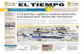 N AC I O N A L E S > Corpoelec aplica racionamiento ...media.eltiempo.com.ve/EL_TIEMPO_VE_web/25/diario/... · un gasoducto en la población de Maicao, en Colombia, causó el deterioro