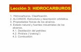 Lección 3: HIDROCARBUROS - Universidad de leccion 3/leccion3pres.pdf · PDF file Puntos de ebullición de algunos alcanos Punto de ebullición El punto de ebullición aumenta con