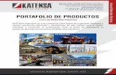PORTAFOLIO DE PRODUCTOS KATENSA 2016 · PORTAFOLIO DE PRODUCTOS Línea de Materiales Eléctricos ... • TUBERIA IMC, MT, PVC . Asesoría, diseño, montaje, construcción, suministro