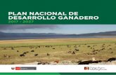PLAN NACIONAL DE DESARROLLO GANADERO · mejorar la calidad de sus productores y generar el emprendimiento en la crianza de vacunos, ovinos, camélidos y animales menores de calidad;
