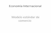 Economía Internacional Modelo estándar de · Modelo estándar de comercio •El modelo estándar se construye a partir de cuatro relaciones clave: 1. Relación entre frontera de