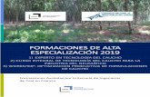 FORMACIONES DE ALTA ESPECIALIZACIÓN 2019 · Formaciones Avaladas por la Escuela de Ingenieros de Cesi en Francia FORMACIONES DE ALTA ESPECIALIZACIÓN 2019 1) EXPERTO EN TECNOLOGÍA