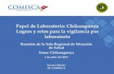 Papel de Laboratorio: Chikungunya Logros y retos …comisca.net/sites/default/files/Laboratorio CHIKV julio...Papel de Laboratorio: Chikungunya Logros y retos para la vigilancia por