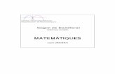 MATEMÀTIQUES - Institut Alexandre Satorras 2013-2014/6ms1314.pdf · 2017-09-09 · 6 EXERCICIS MATRIUS I SISTEMES 1. Resol pels mètodes gràfic, de reducció, d’igualació i de