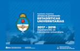 República Argentina SÍNTESIS DE INFORMACIÓN ESTADÍSTICAS ... · La Secretaría de Políticas Universitarias presenta la Síntesis de Información Universitaria 2017-2018 con los