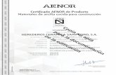 Certificado AENOR de Productoceramicasampedro-9189.kxcdn.com/.../TERMOARCILLA-24...Materiales de arcilla cocida para construcción Rafael GARCÍA MEIRO Director General AAENOR INTERNACIONAL
