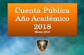 Cuenta Pública Año Académico 2018 · 2019-04-03 · 1.Planificación de acciones curriculares a través de los Departamentos de asignatura (Jornada JECD). 2.Asistencia semanal