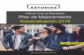 Informe Final de Resultados Plan de Mejoramiento … · 2019-12-23 · de Asturias durante el 2019, plan resultado del ejercicio de autoevaluación institucional y de programas realizado
