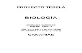 Programación Tesela Biología 2º Bach. Canarias · Web viewDesde esta perspectiva, y para el desarrollo del currículo, se ha optado por un libro de texto (Biología 2º Bachillerato,