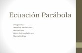Ecuación Parábolaedumatematicas.pbworks.com/w/file/fetch/125515433/11-2-grupo 6-Ecuación Parábola...Ecuación canónica de la parábola con vértice en (0,0) •Cuando la parábola