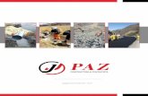 jj@jjpazcontratistasjjpazcontratistas.com/brochure5.pdf · 2019-04-30 · Voladuras de rocas para cortes y producción en canteras esto incluido las leyes y normas ( SUCAMEC) sobre